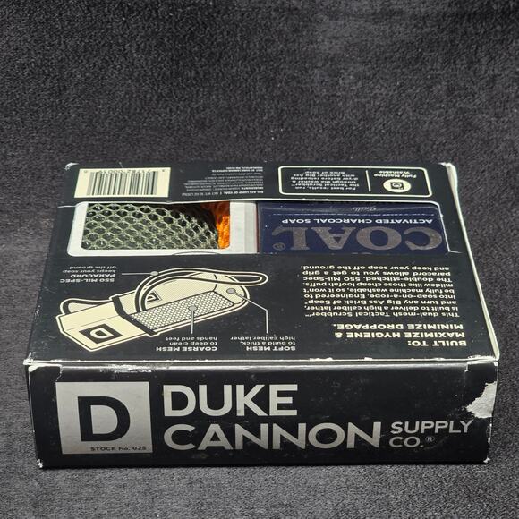 Duke Cannon Supply Big A$S Lump of Coal Tactical Scrubber Soap On A Rope Bundle - Picture 2 of 7